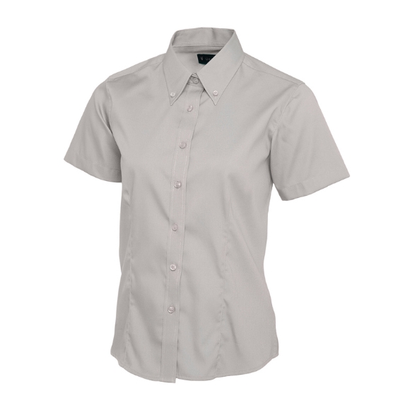 Uneek Ladies Oxford Blouse Short Sleeve